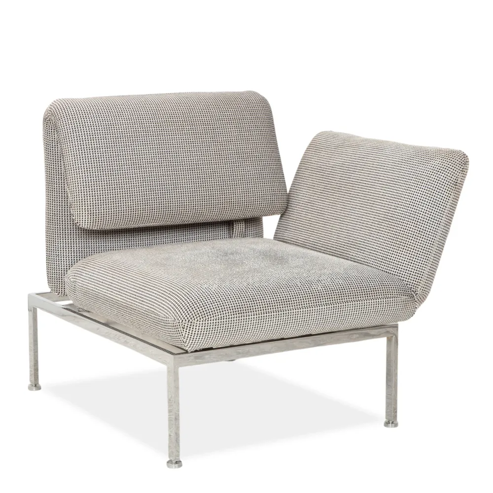 Brühl roro Stoff Sessel Creme Grau Beige manuelle Funktion