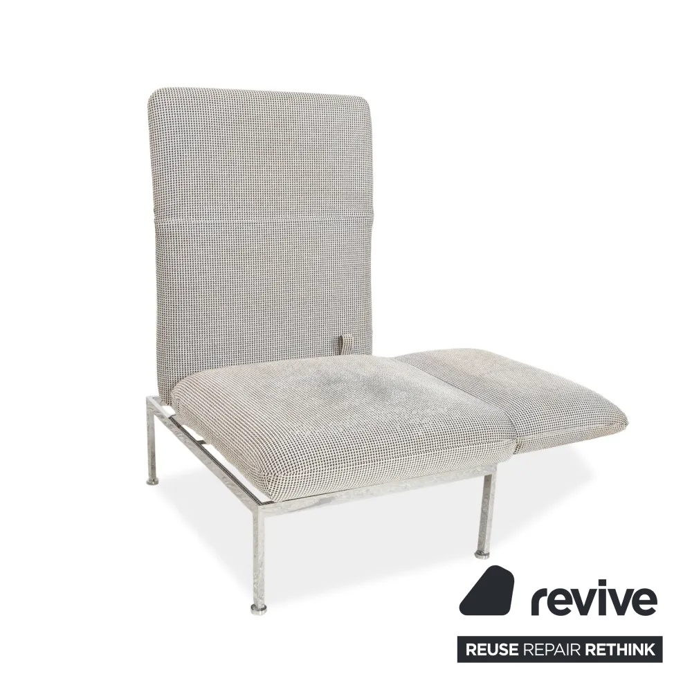 Brühl roro Stoff Sessel Creme Grau Beige manuelle Funktion