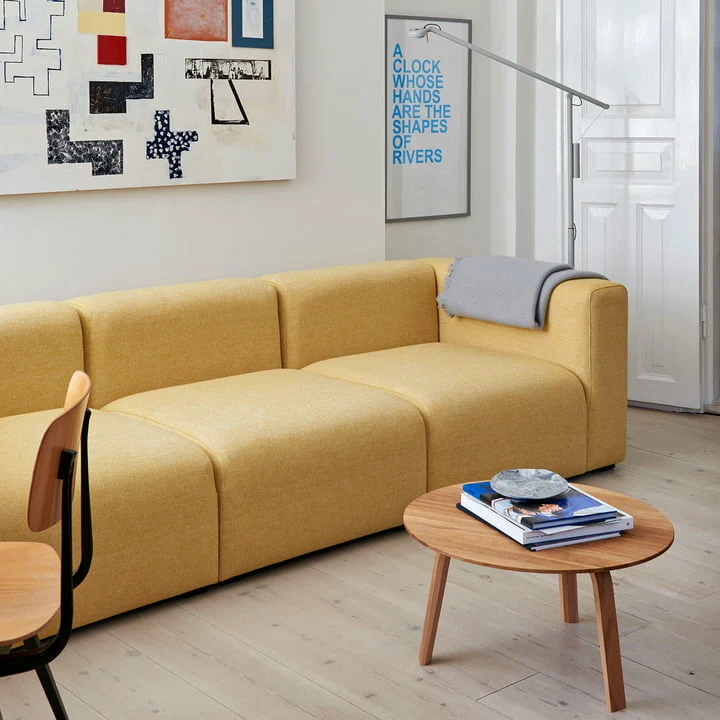 B-Ware Hay Bella Beistelltisch Couchtisch Tisch Beistelltisch Eiche Geölt H 32cm ø 60cm