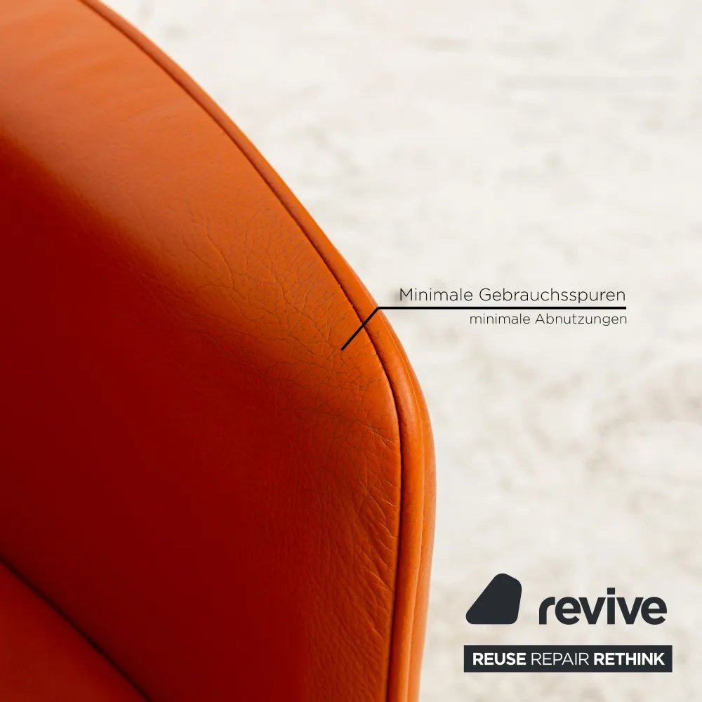 Calia Leder Sessel Orange