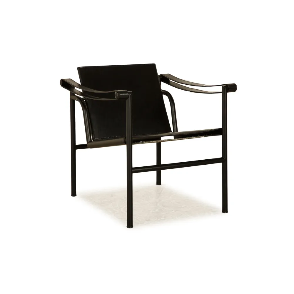 Cassina Le Corbusier LC 1 Leder Sessel Bauhaus Schwarz