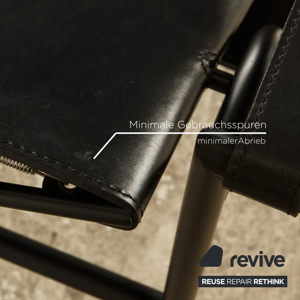 Cassina Le Corbusier LC 1 Leder Sessel Bauhaus Schwarz