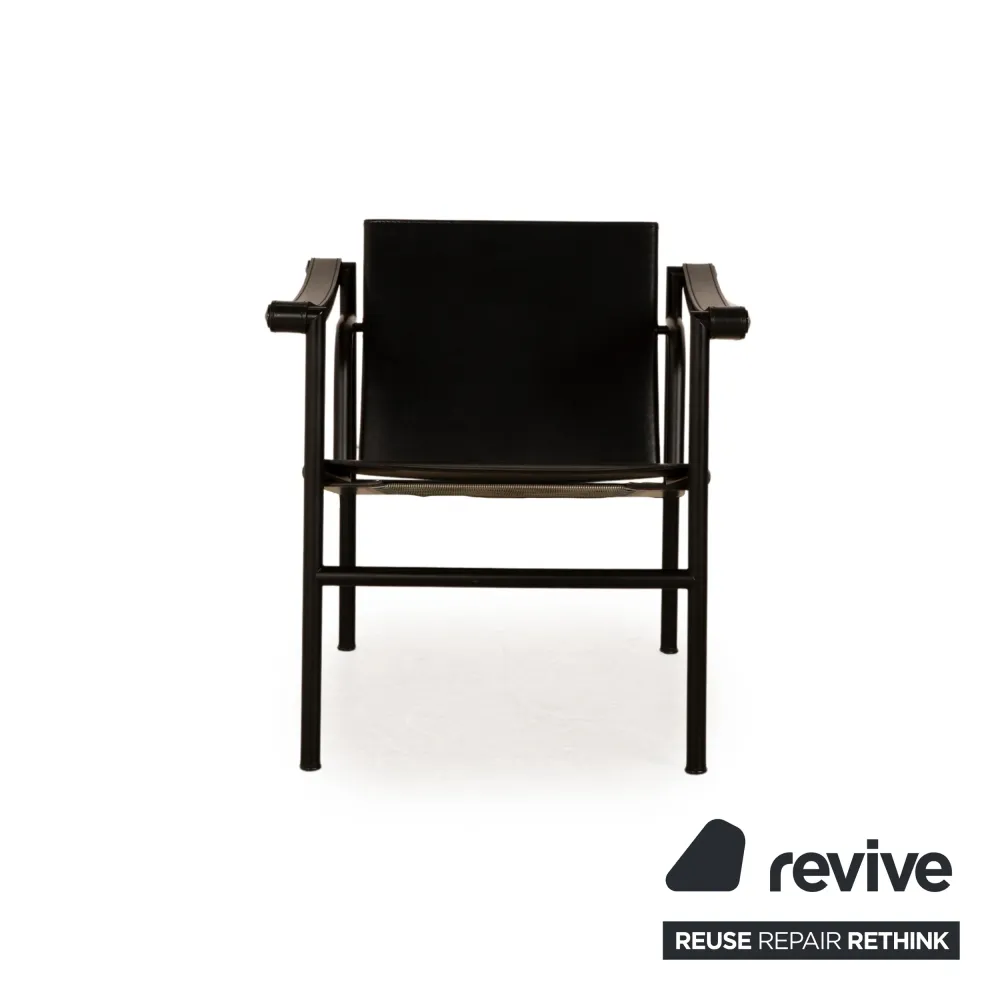 Cassina Le Corbusier LC 1 Leder Sessel Bauhaus Schwarz