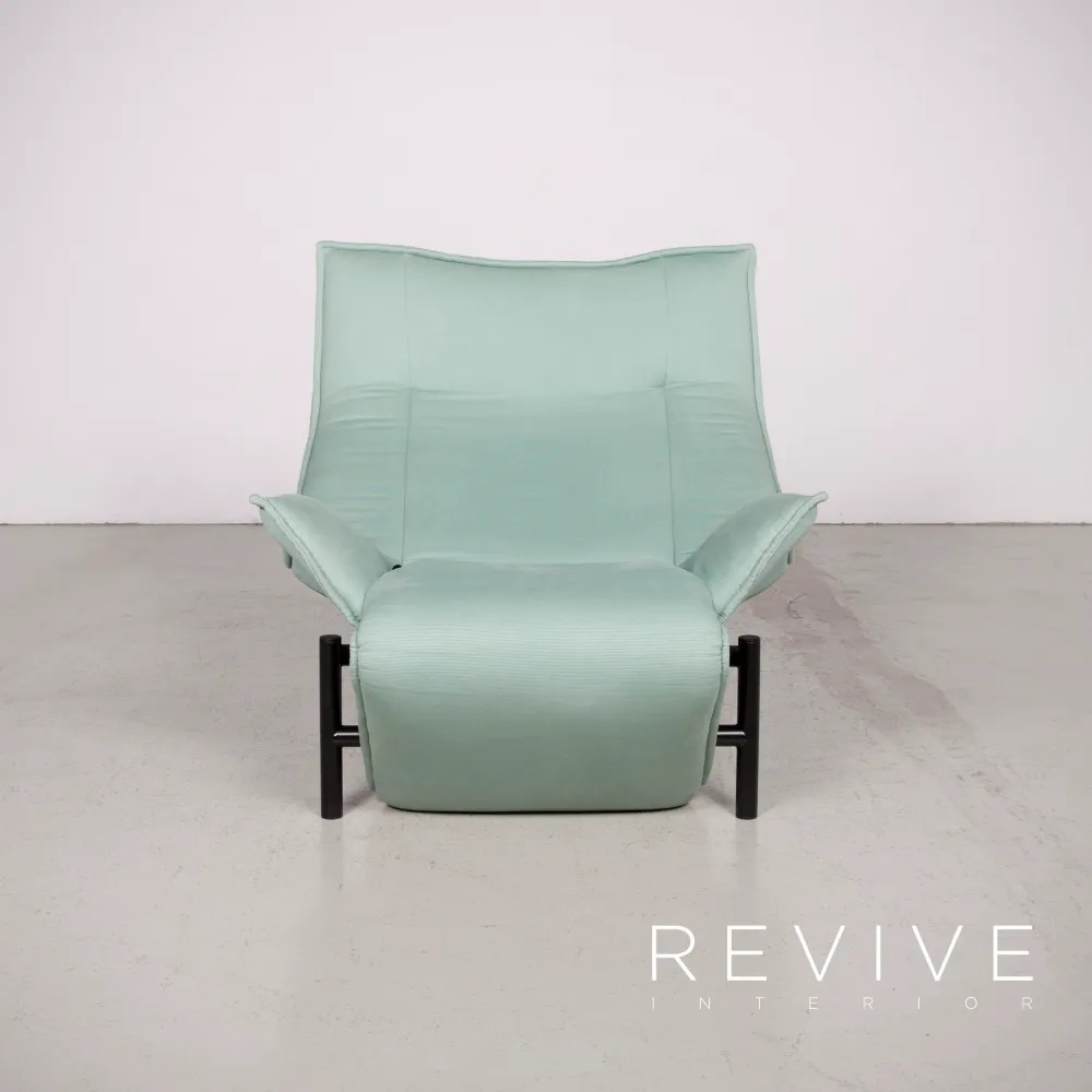 Cassina Veranda Stoff Sessel Garnitur Vico Magistretti Türkis Stuhl Funktion Liege #7705