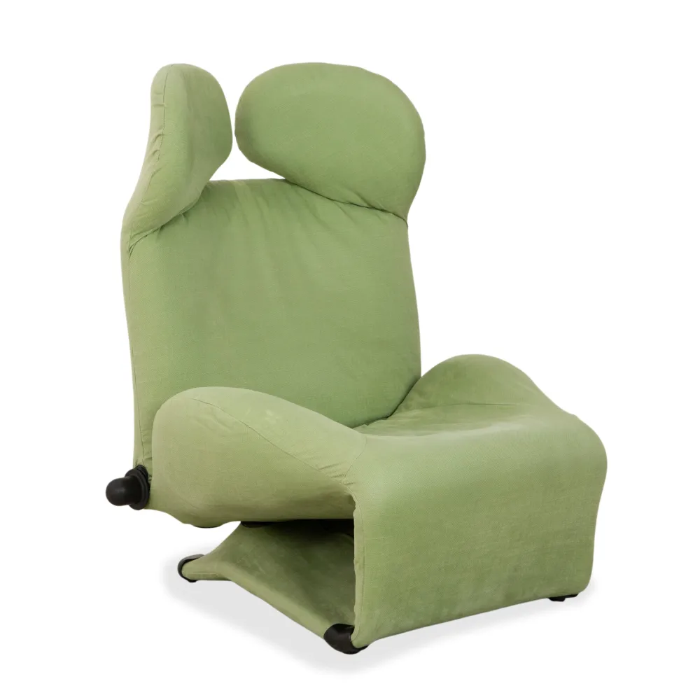 Cassina Wink Stoff Sessel Grün manuelle Funktion
