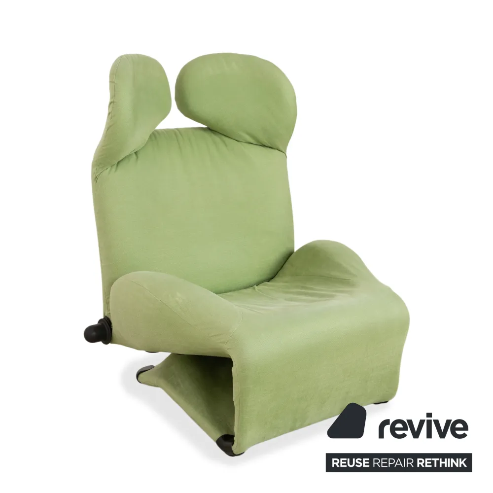 Cassina Wink Stoff Sessel Grün manuelle Funktion