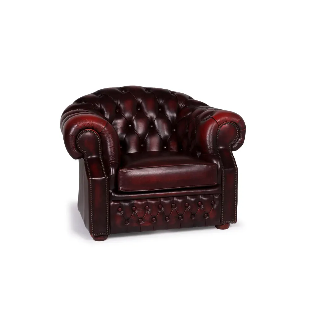 Centurion Leder Sessel Rot #11207