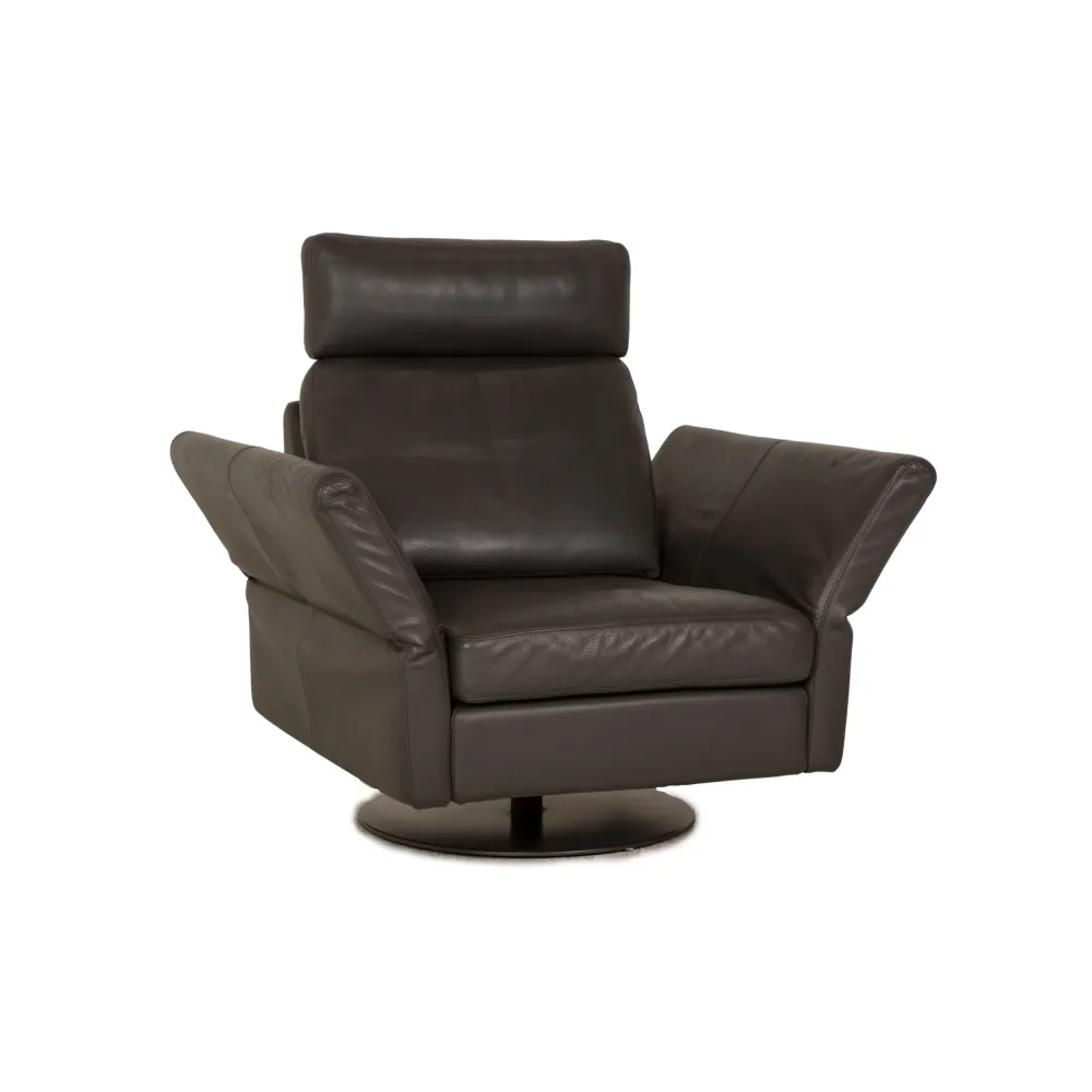 Cor Conseta Leder Sessel Grau Funktion