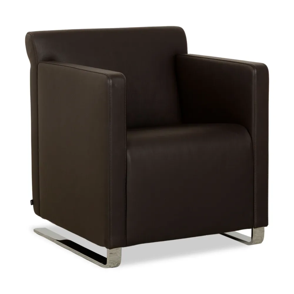 Cor Quandt Leder Sessel Dunkelbraun