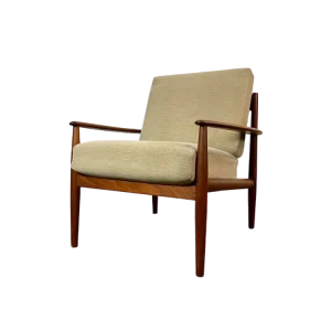Dänischer Sessel Grete Jalk Mid Century Teak Vintage Armlehnstuhl 60er