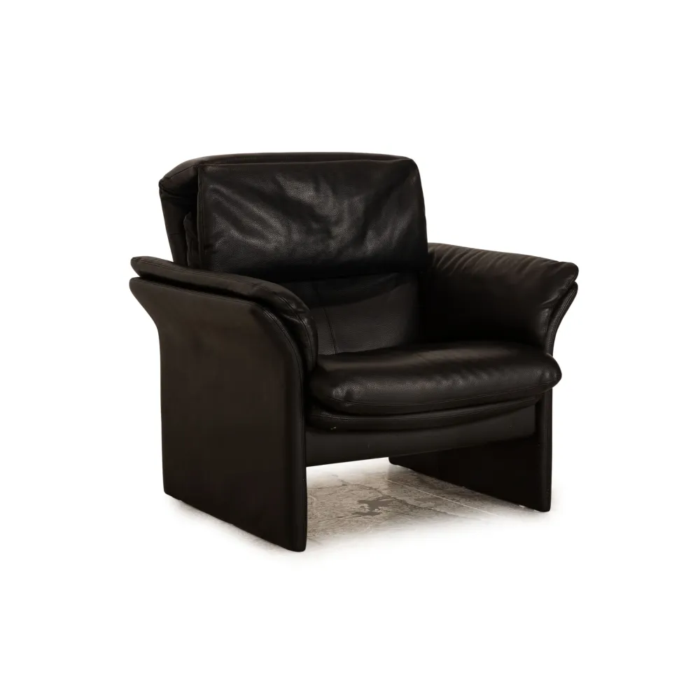 Erpo Lugano Leder Sessel Schwarz manuelle Funktion Relaxfunktion