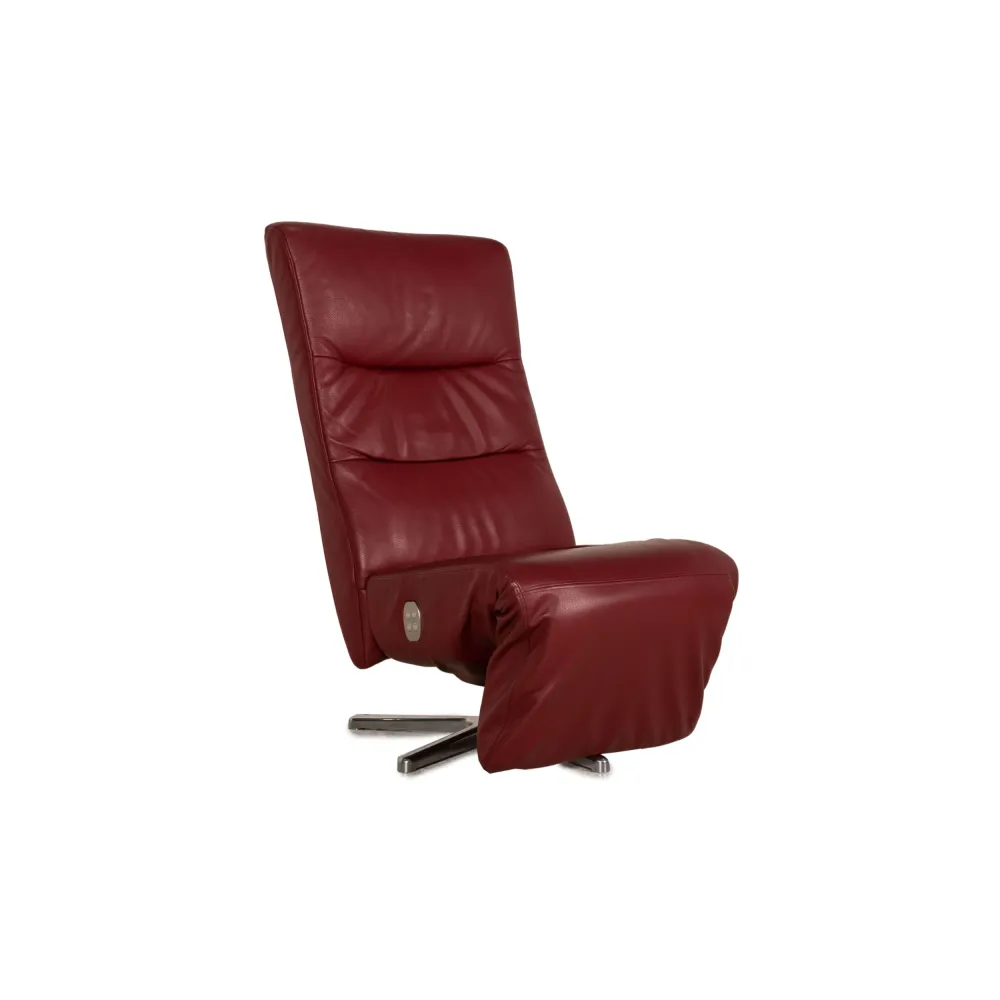 Ewald Schillig Leder Sessel Rot elek. Funktion Relaxfunktion