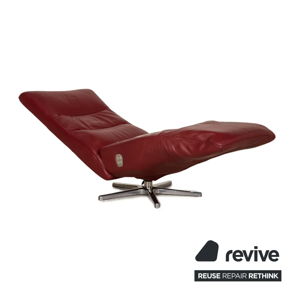 Ewald Schillig Leder Sessel Rot elek. Funktion Relaxfunktion