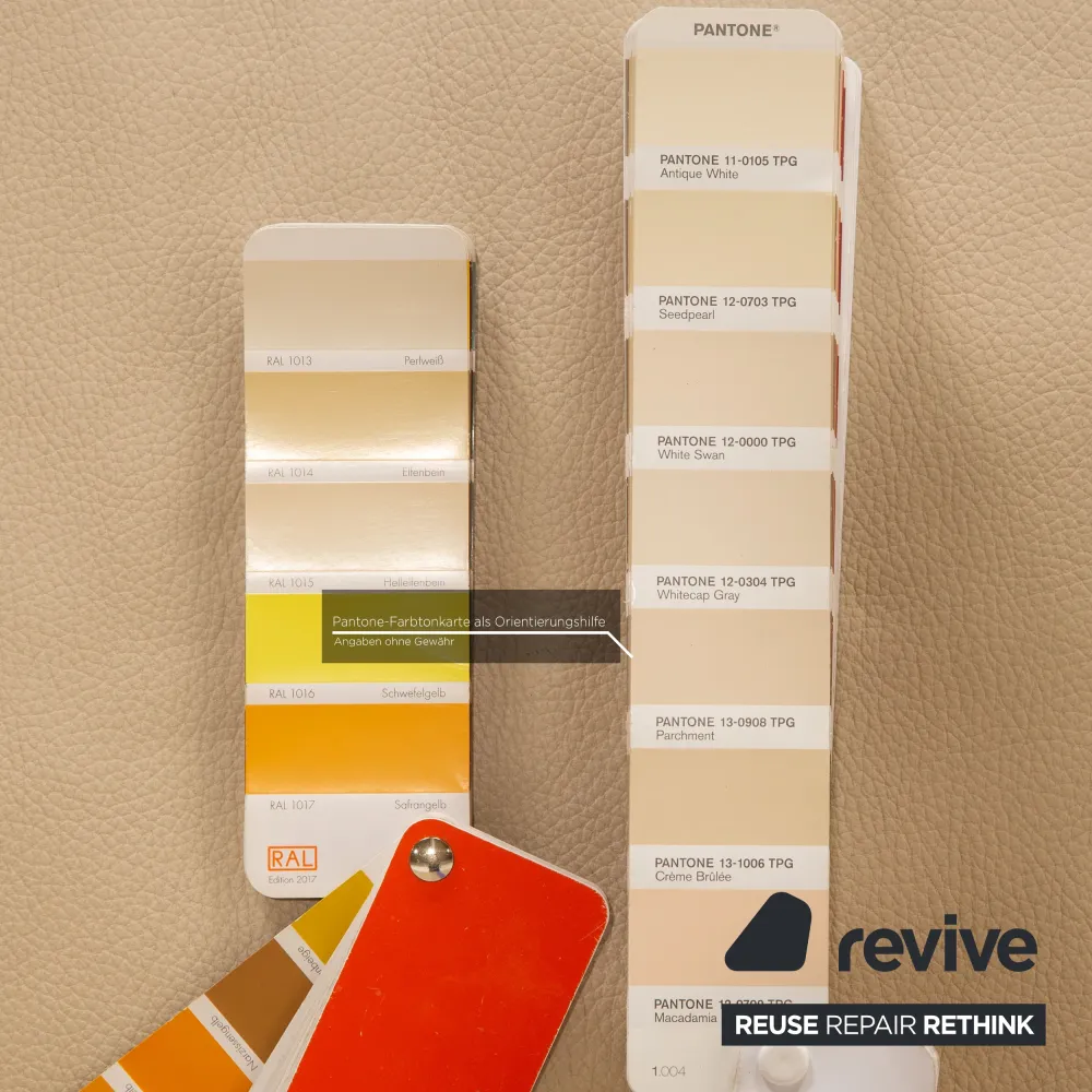 Ewald Schillig Platinium Leder Sessel Creme
