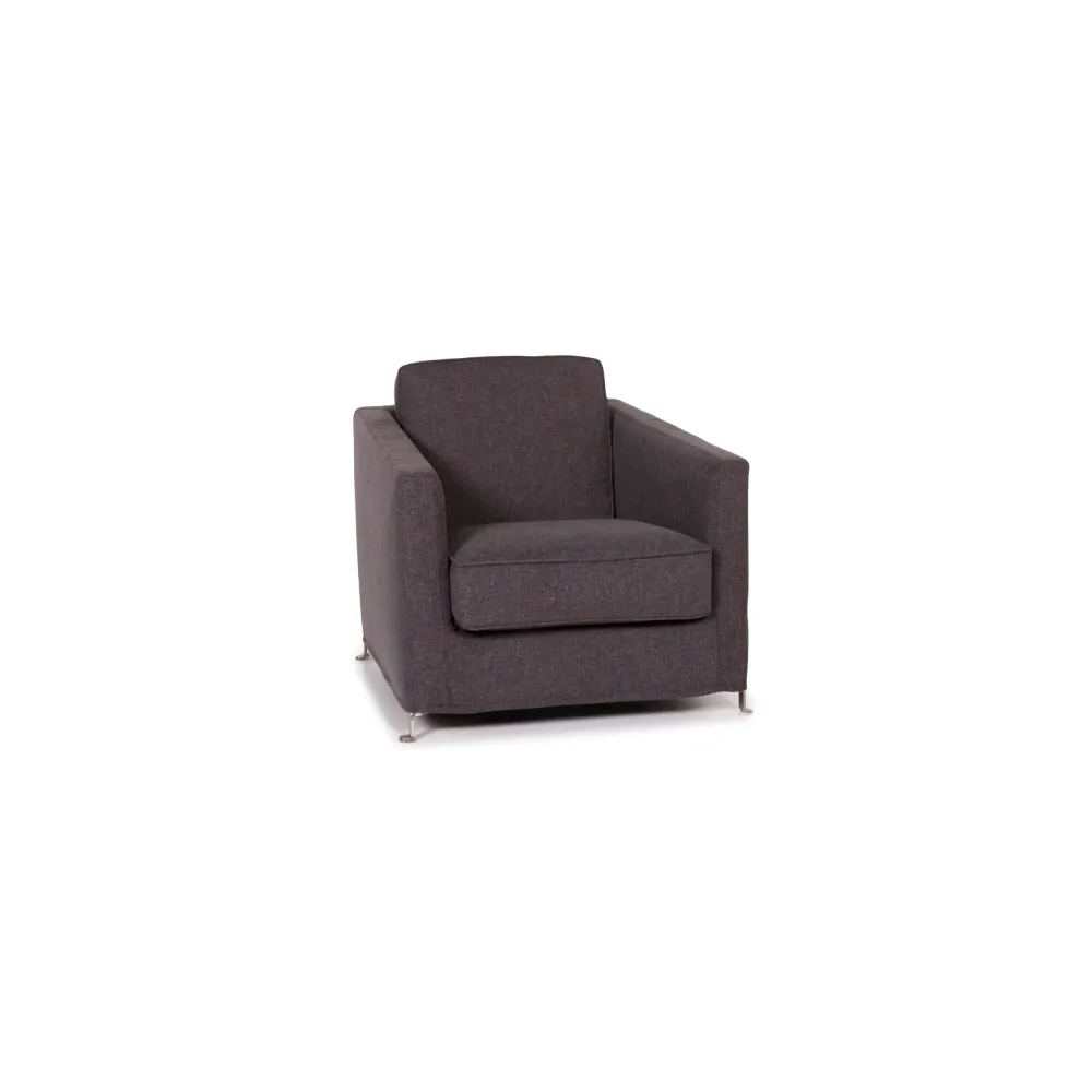 Flexform Stoff Sessel Grau Anthrazit #12565
