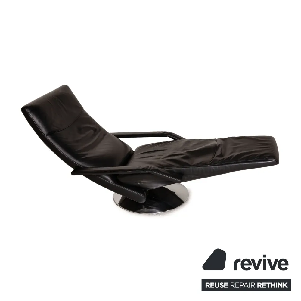 FSM Evolo Leder Sessel Schwarz Funktion Relaxfunktion