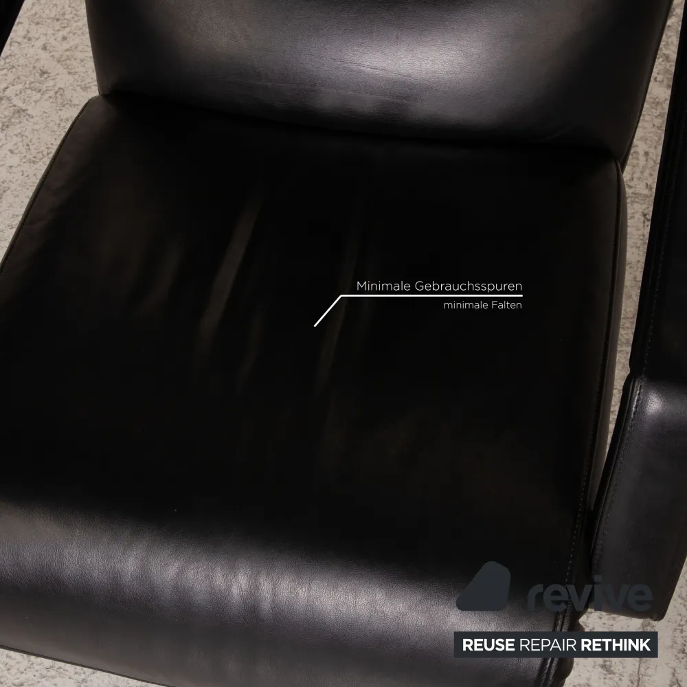 FSM Evolo Leder Sessel Schwarz Funktion Relaxfunktion