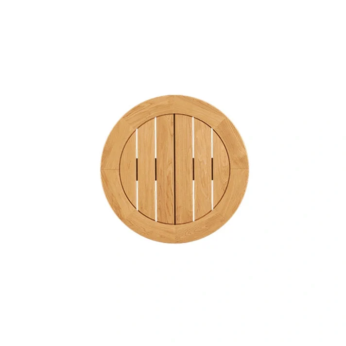 Gate Living Sidebord Beistelltisch Ø40cm h:50cm Alu Teakholzplatte