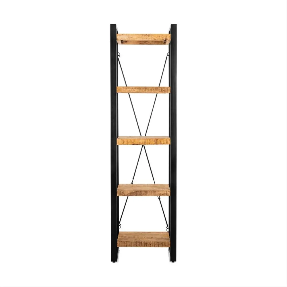 Highboard Britt offen aus Mangoholz 200cm - Hellbraun