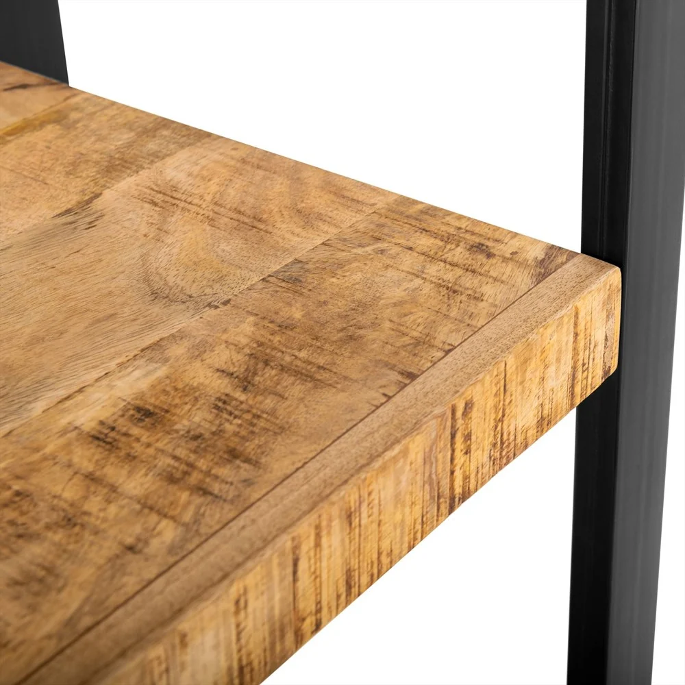 Highboard Britt offen aus Mangoholz 200cm - Hellbraun