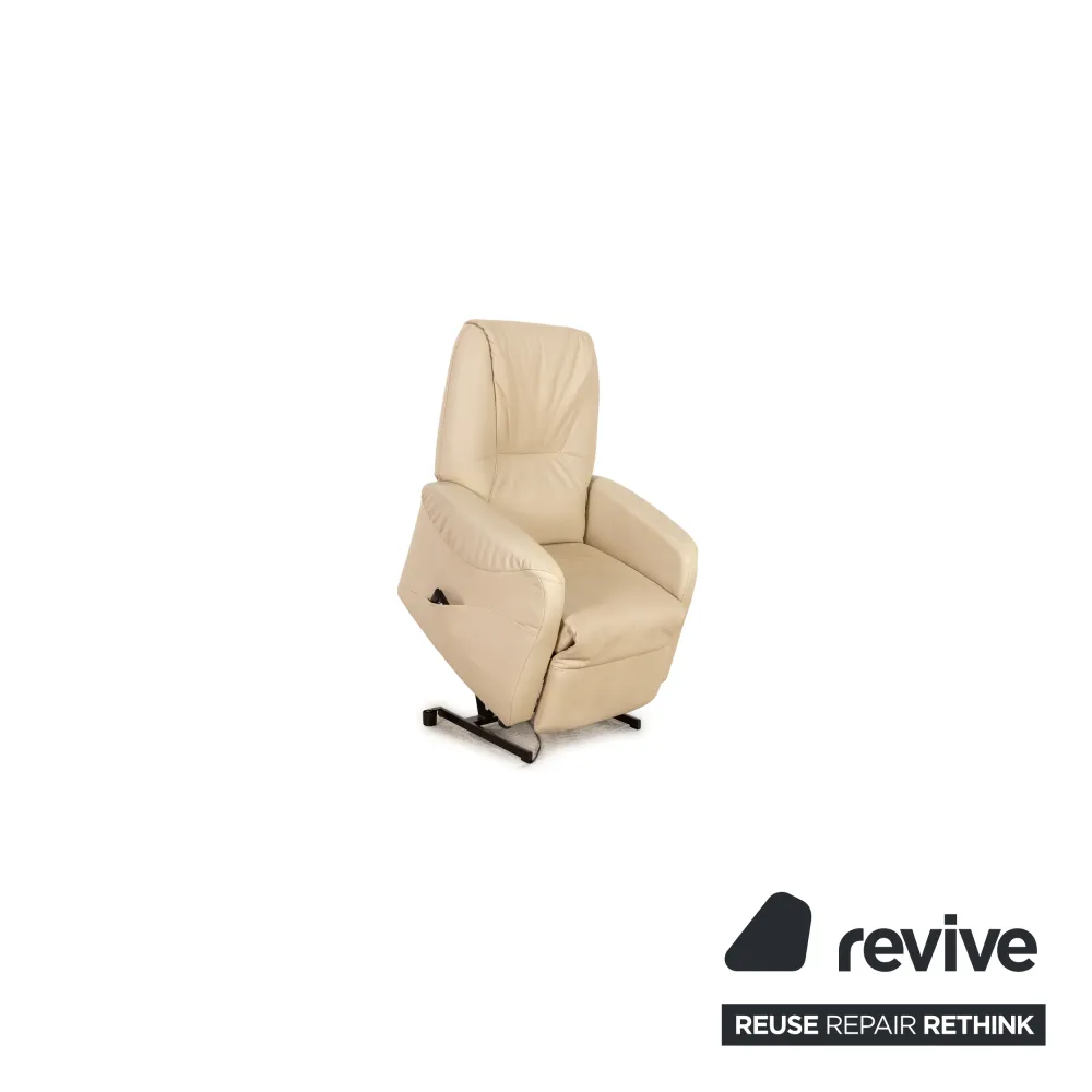 Himolla Cumulus Leder Sessel Beige Funktion Aufstehhilfe elektrische Funktion
