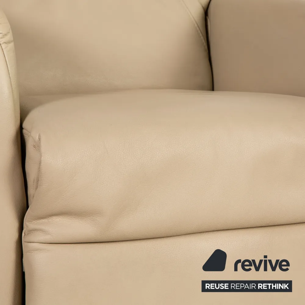 Himolla Cumulus Leder Sessel Beige Funktion Aufstehhilfe elektrische Funktion