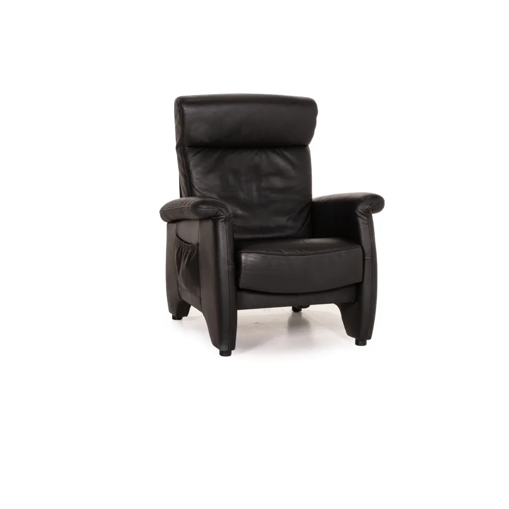 Himolla Ergoline Leder Sessel Schwarz Funktion
