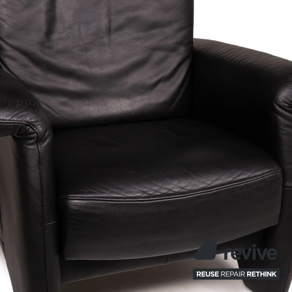 Himolla Ergoline Leder Sessel Schwarz Funktion
