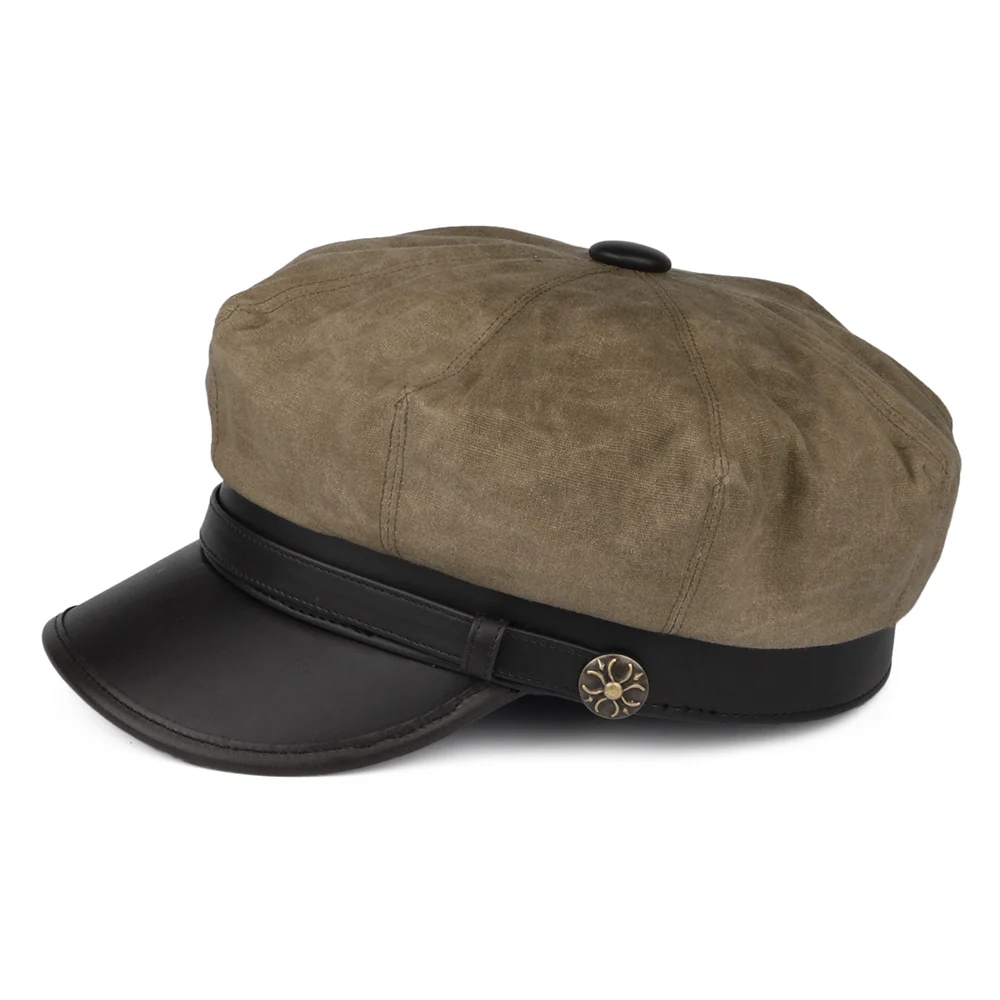 Jaxon & James Rebel Motorcycle Cap Britisches Hellbraun Großhandel