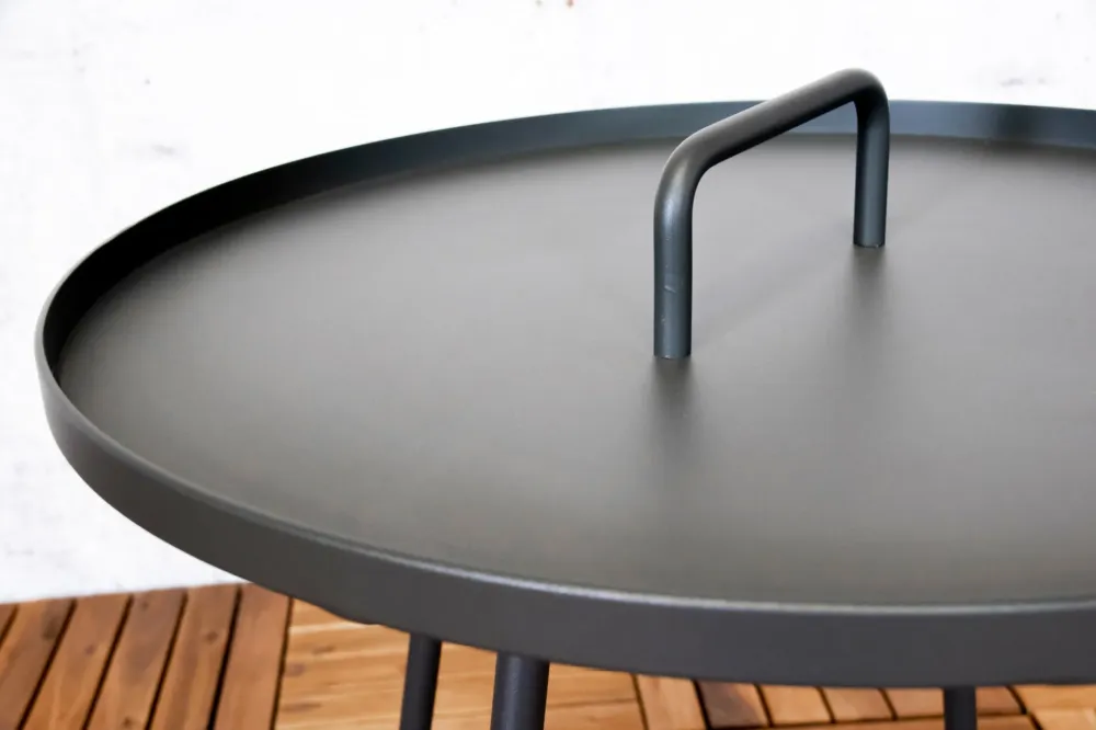 Jennifer Beistelltisch anthrazit Ø50cm
