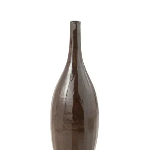 J-Line Vaas Fles Terra Blinkend Bruin Medium
