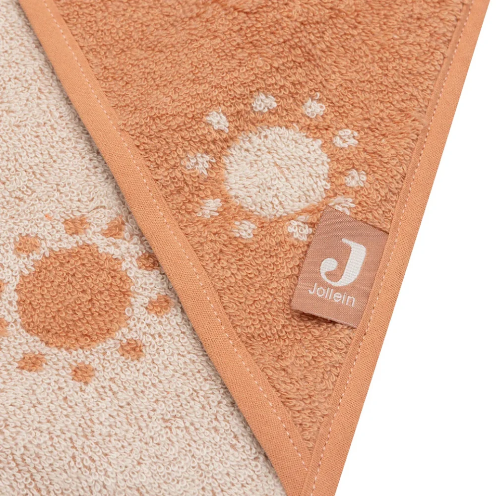 Jollein Baby-Badeumhang Jacquard Light Terra