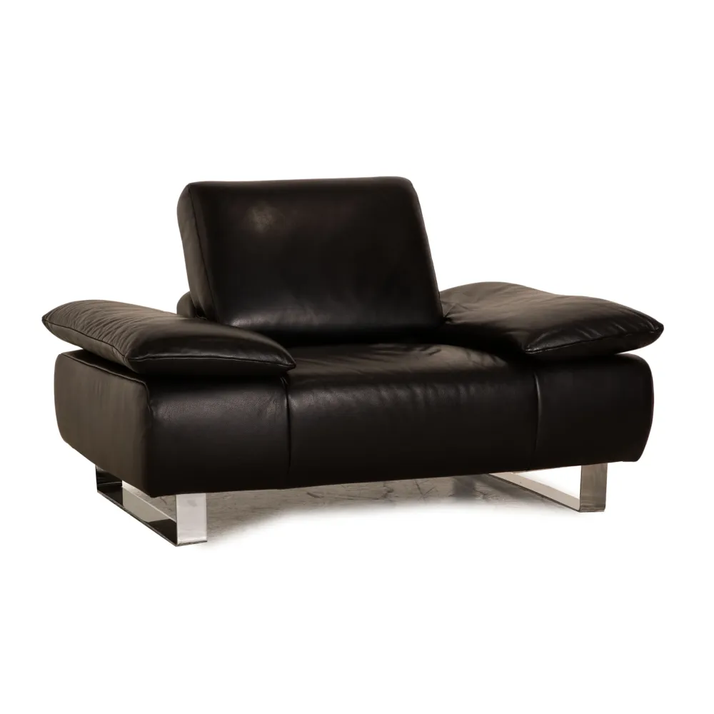 Koinor Goya Leder Sessel Schwarz