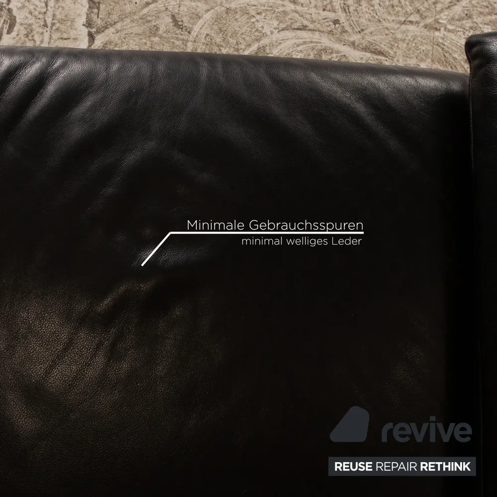 Koinor Goya Leder Sessel Schwarz