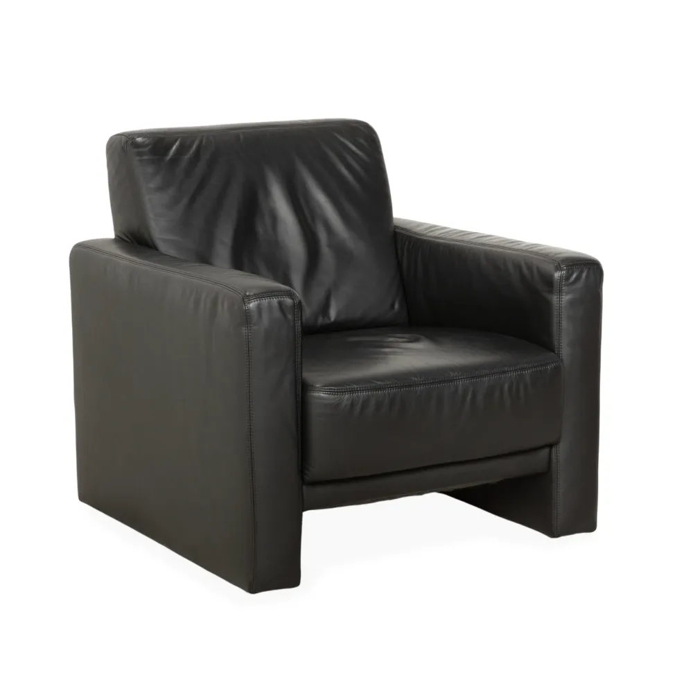 Koinor Leder Sessel Schwarz