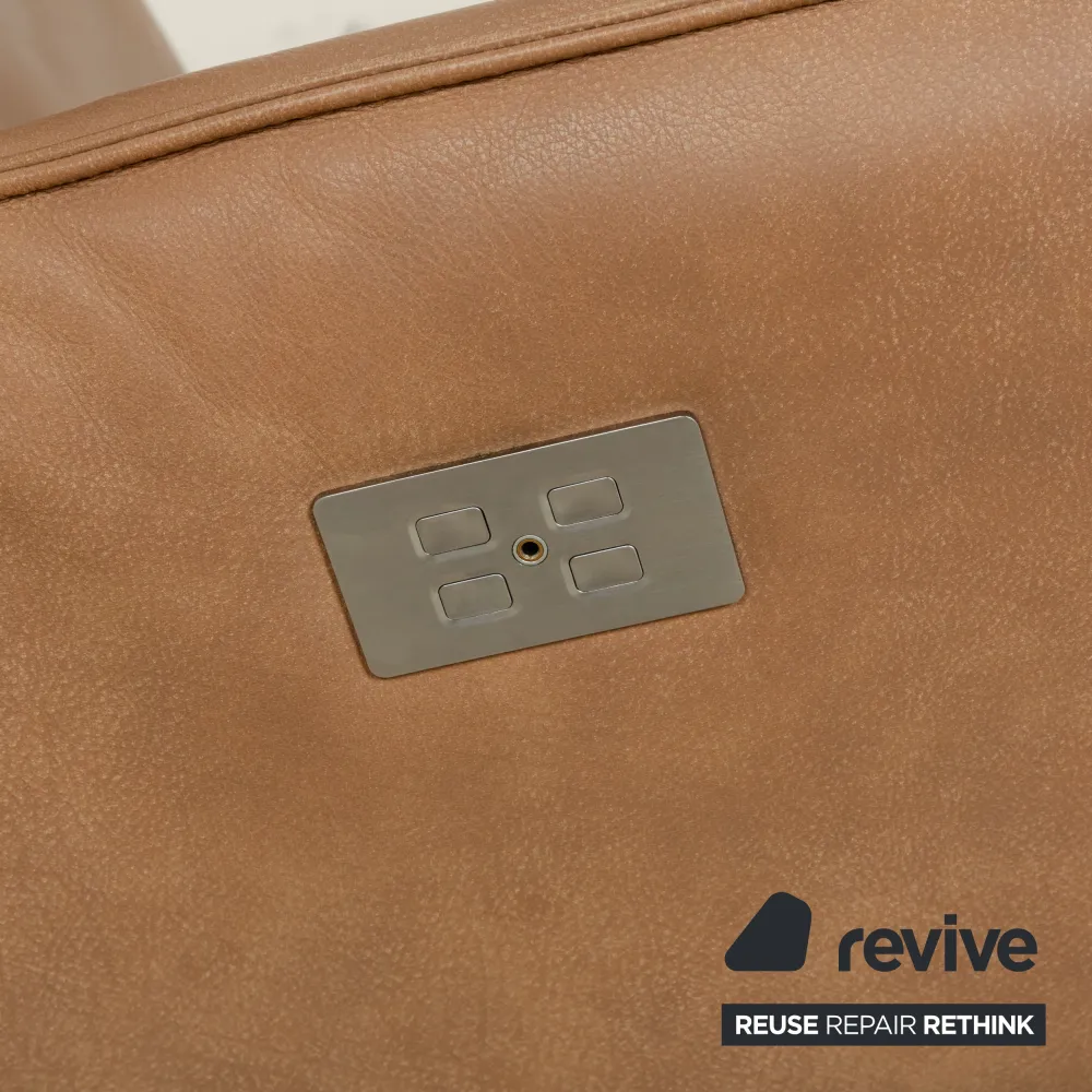 Koinor Safira Leder Sessel Beige Camel elektr. Funktion Akku