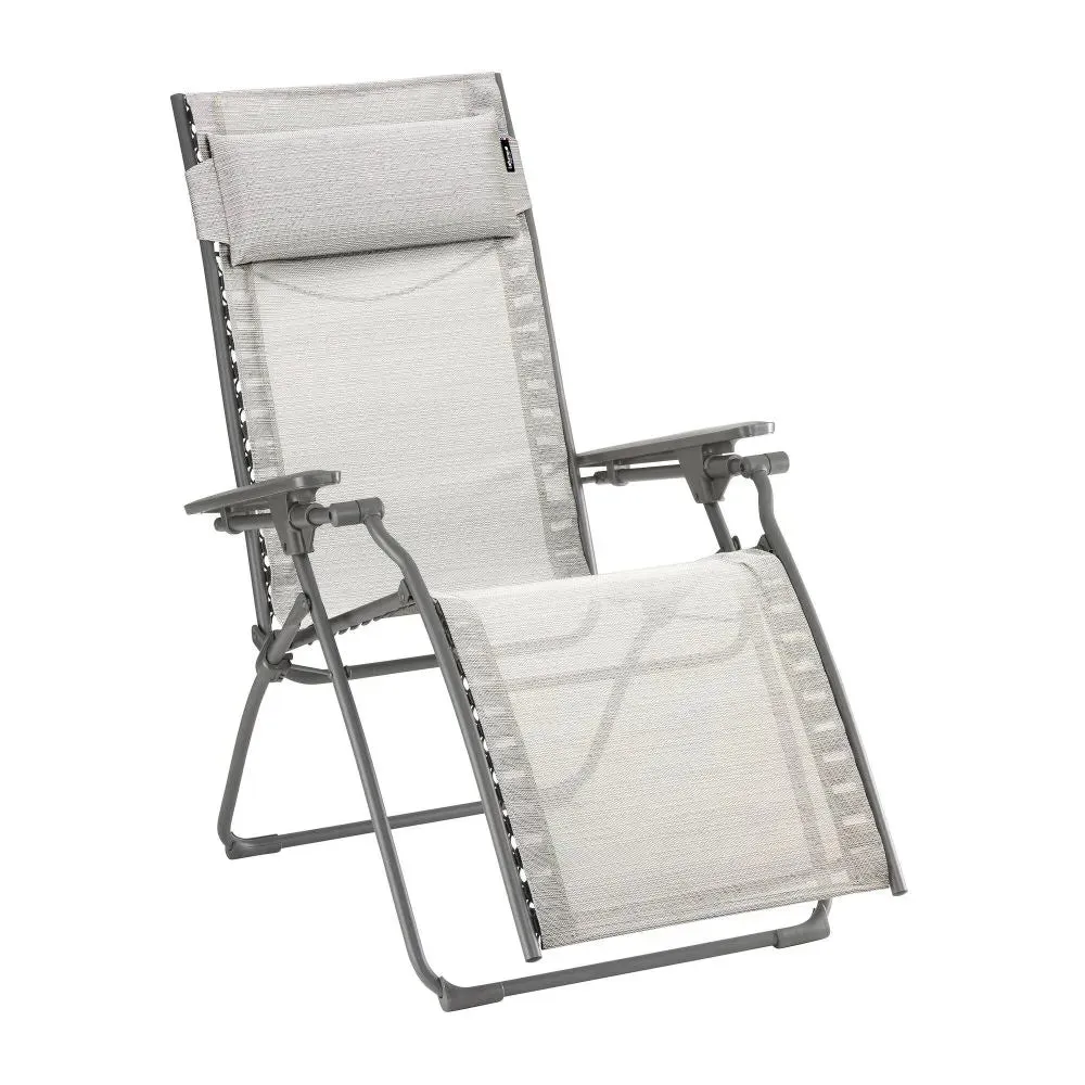 Lafuma Sessel Relax Evolution Batyline Duo Kieselgrau Chassis Titanium