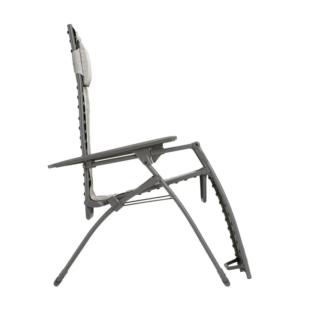 Lafuma Sessel Relax Evolution Batyline Duo Kieselgrau Chassis Titanium