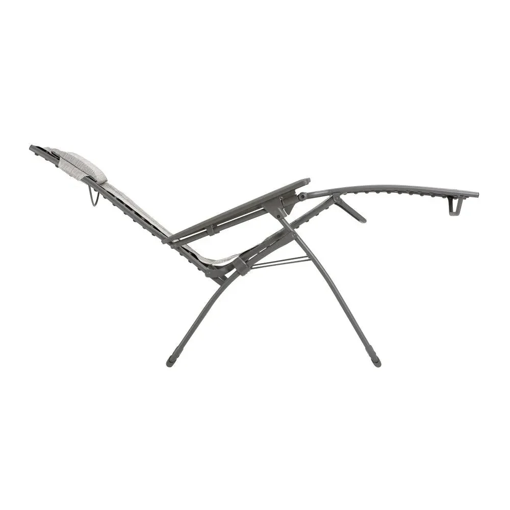 Lafuma Sessel Relax Evolution Batyline Duo Kieselgrau Chassis Titanium