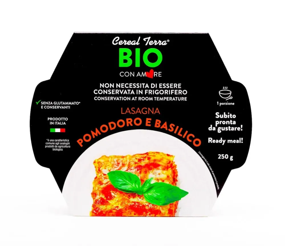 LASAGNE MIT TOMORROW UND BIO-BASILIKUM 250 g - CEREAL TERRA