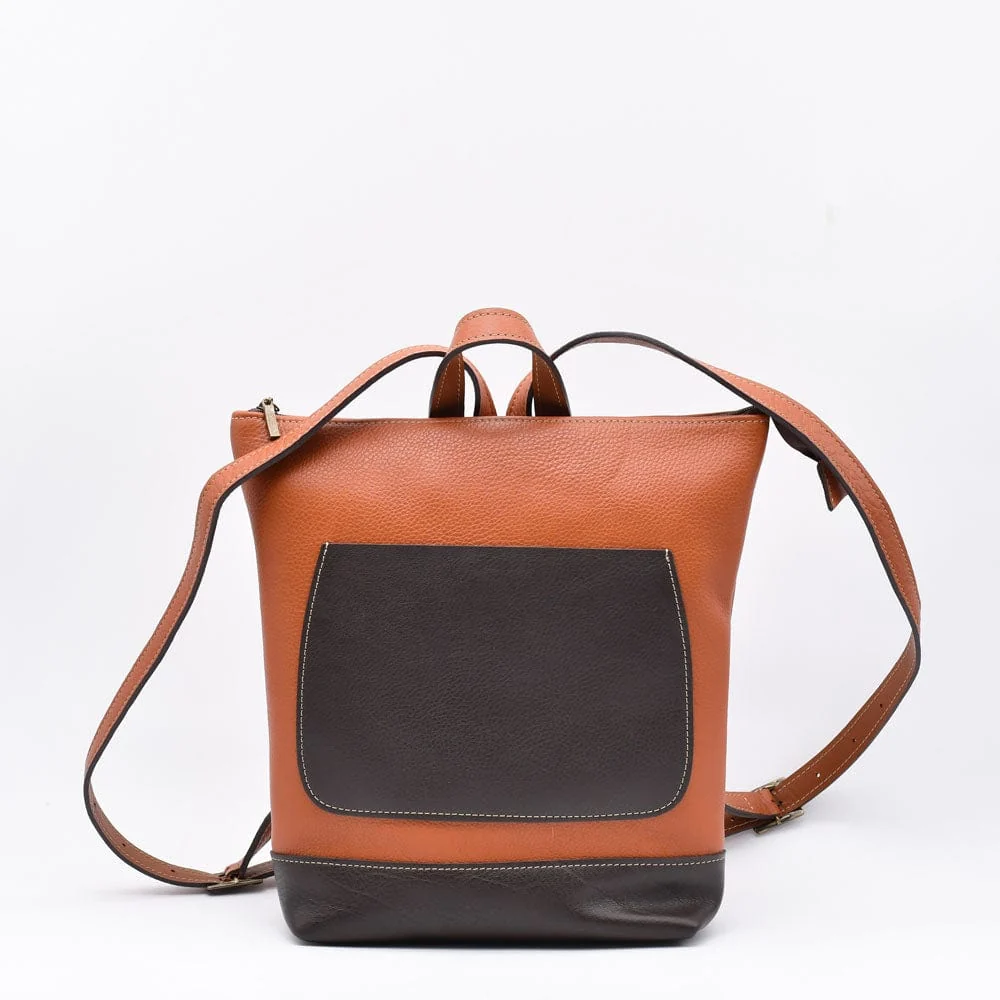 Lederrucksack – Hellbraun