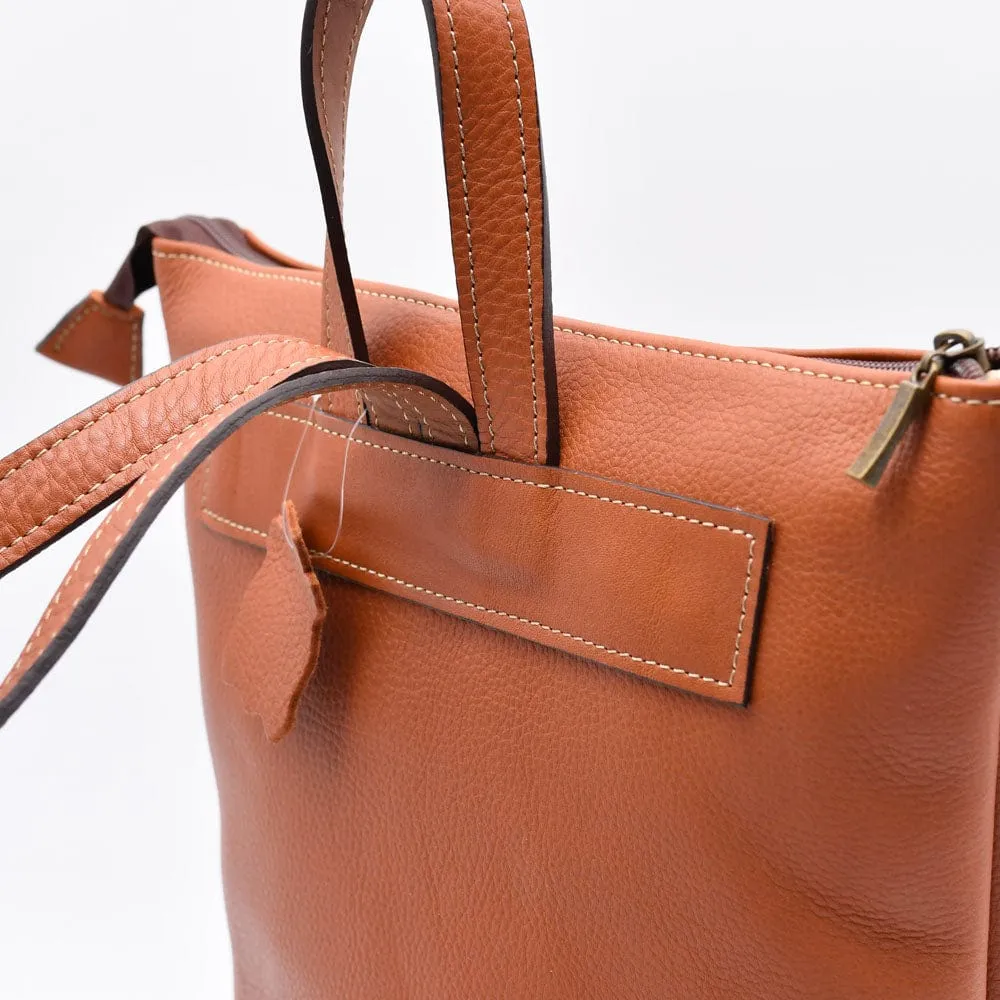 Lederrucksack – Hellbraun