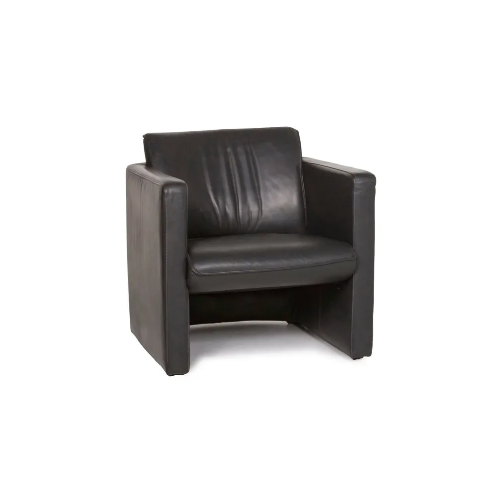 Leolux Fiebo 886 Leder Sessel Anthrazit Grau #12922