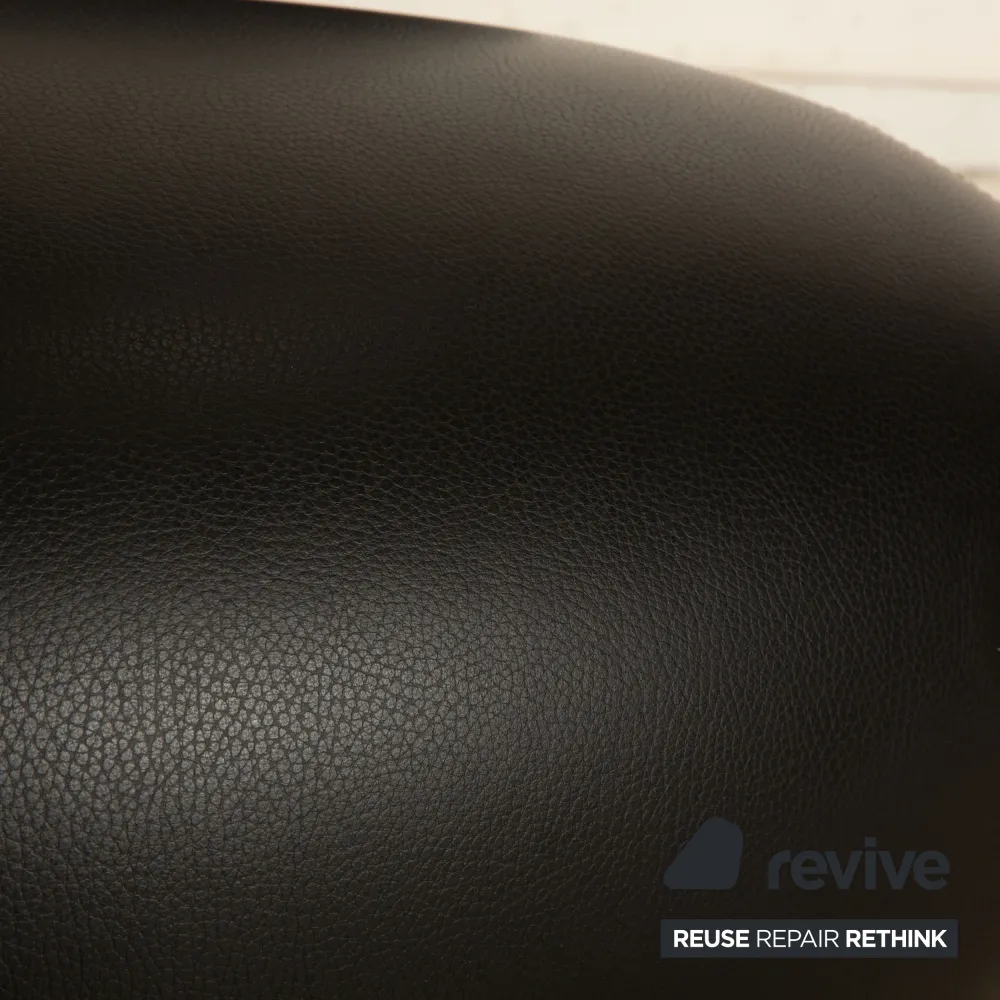 Leolux Pallone Pa Leder Sessel Schwarz