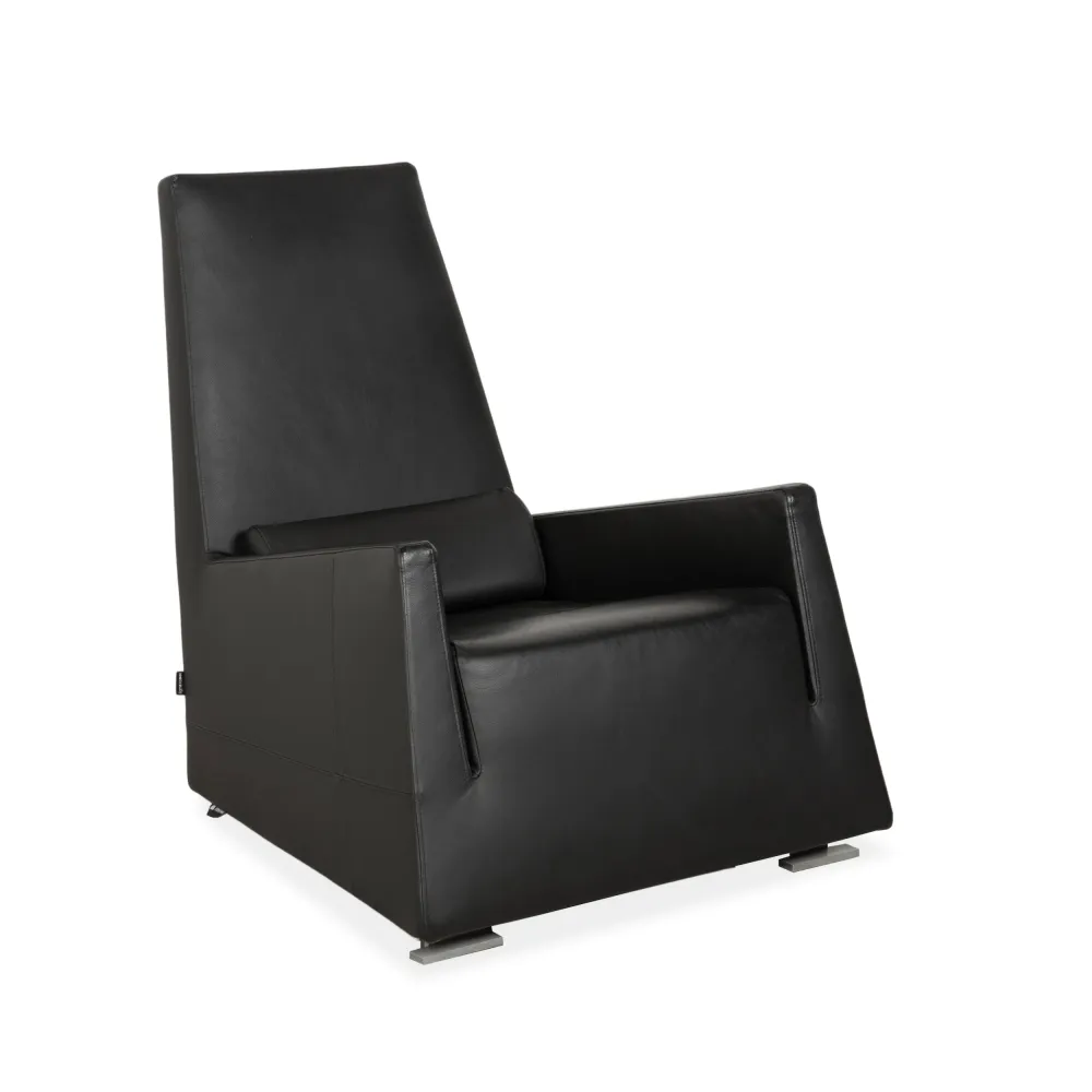 Ligne Roset Jul Leder Sessel Schwarz