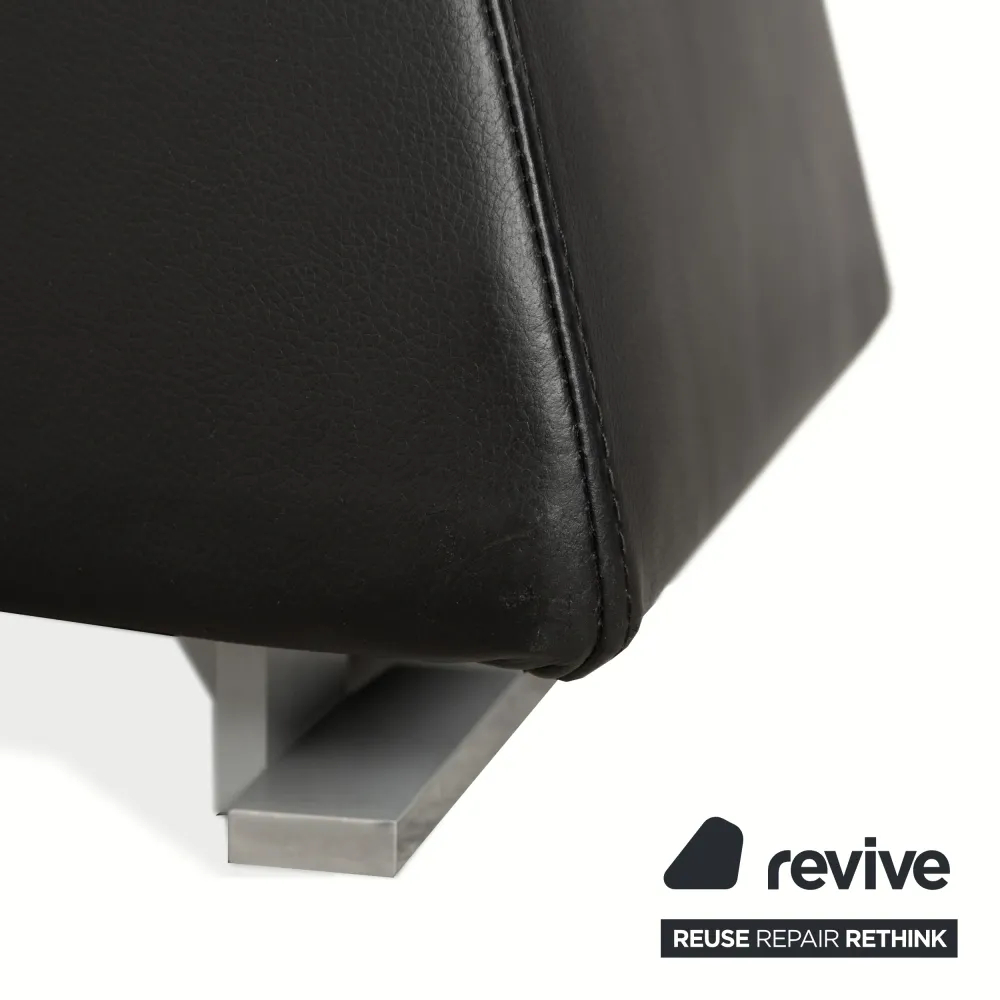 Ligne Roset Jul Leder Sessel Schwarz