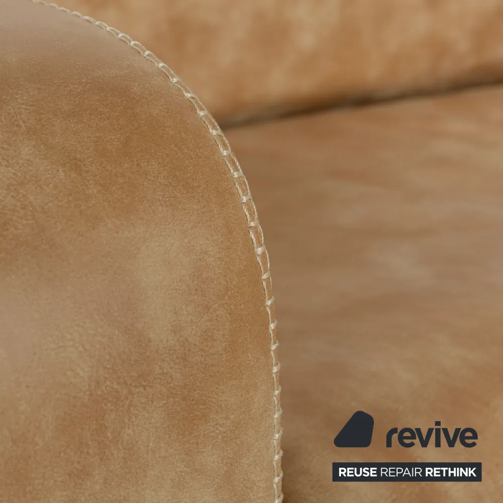 Machalke Valentino Leder Sessel Braun Beige