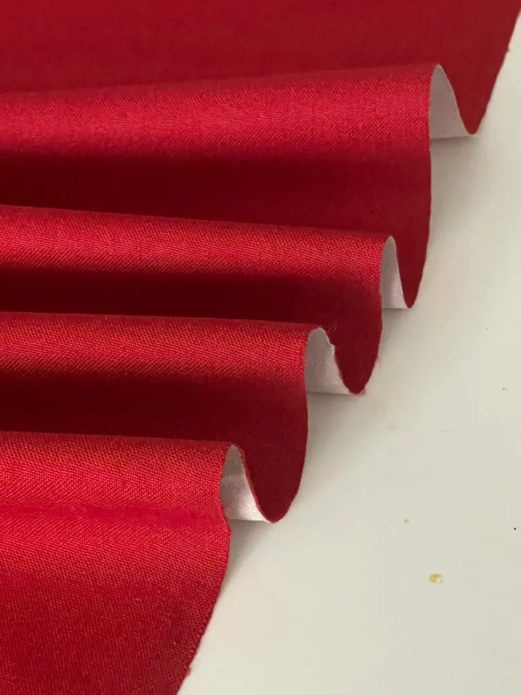Möbel Stoffe gewebt rote Farbe