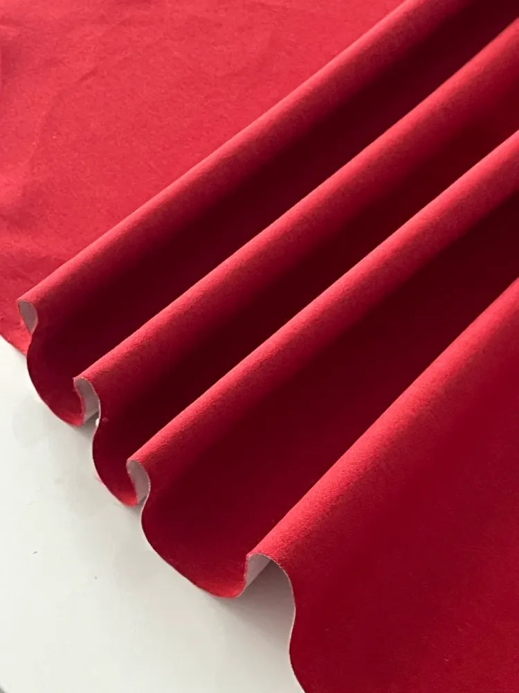 Möbel Stoffe gewebt rote Farbe