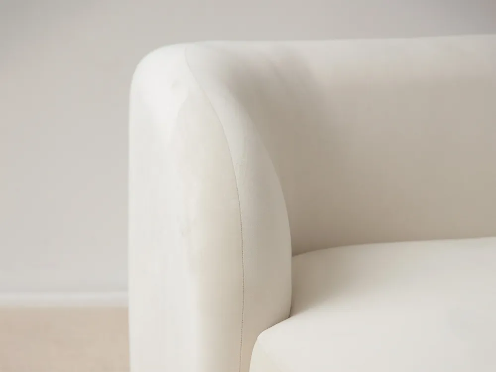 Miley Cappuccino Velvet -Sessel